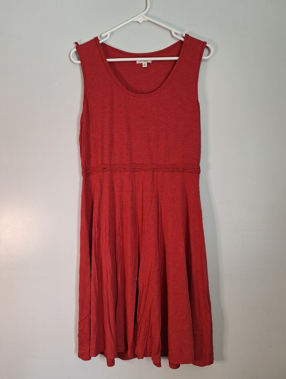 Max Studio Red Sleeveless Scoop Neck Knit Dress NWOT